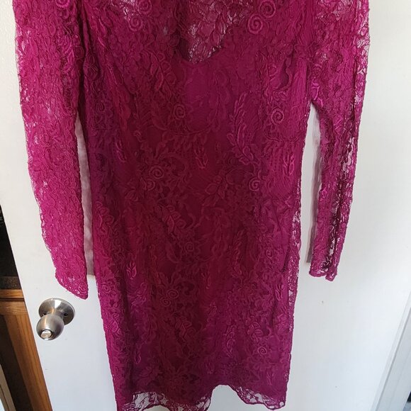Carmen Marc Volvo fuschia lace dress - Picture 9 of 9